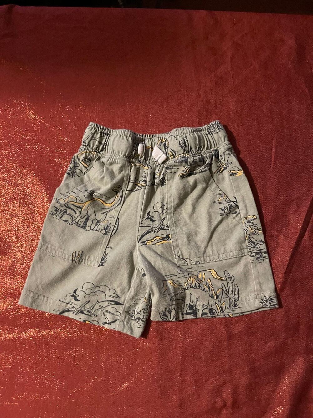 365 KiDS Garanimals Shorts Boys 5 Dinosaur Print Drawstring Pockets